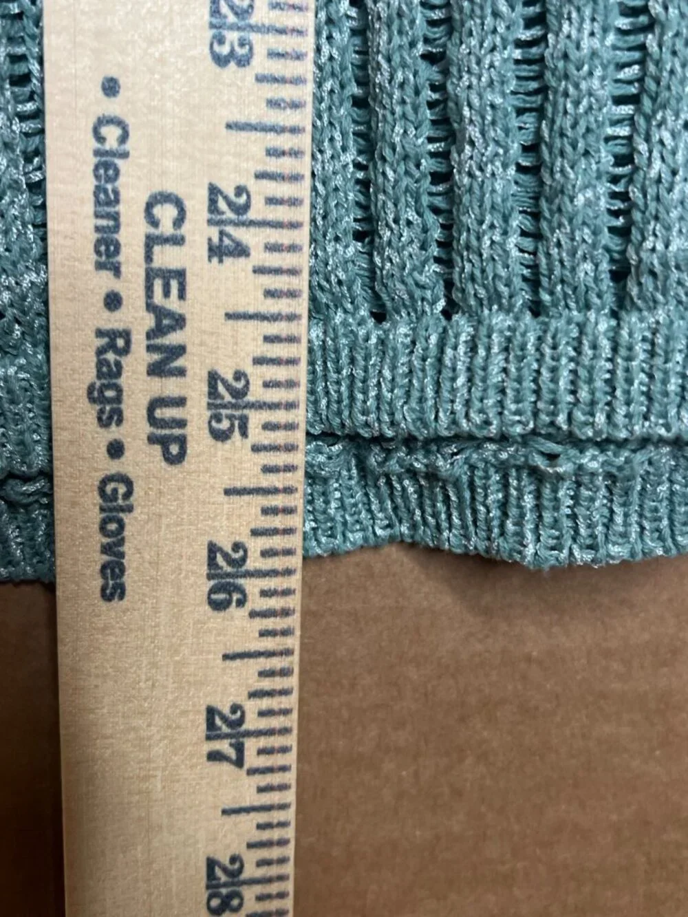 Chico's Light Teal Crochet Knit Sweater | Size 0 (Medium) | Cotton Blend | Boho